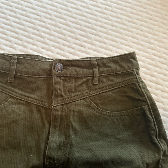 Forever 21 Army Green Mini Skirt - Picture 3 of 4